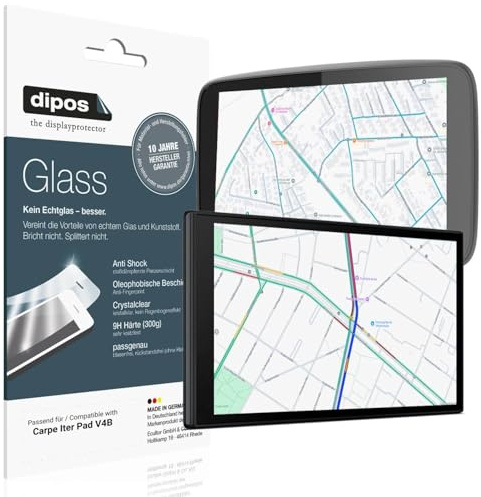 dipos I 2x Protector de Pantalla compatible con Carpe Iter Pad V4B Vidrio Flexible Cristal Proteccion 9H