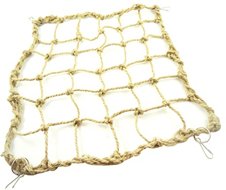 TOYANDONA Große Papageien Kletternetz Schaukel Aus Sicherem Material Mit Haken Für Nymphensittiche Sittiche Und Graupapageien Vogelspielzeug