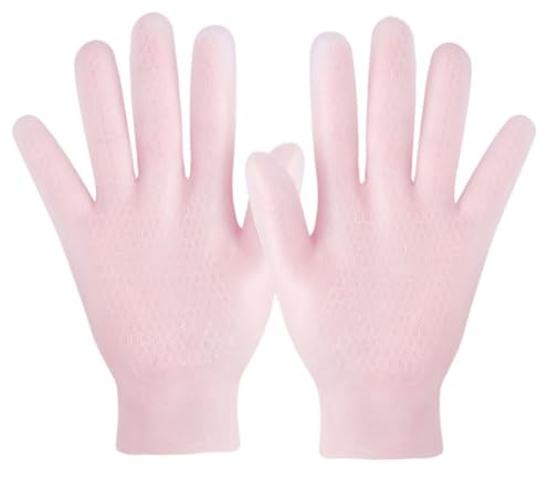 TOGEVAL Guantes Hidratantes para Manos Secas Mujeres Exfoliantes Suaves y Antideslizantes Nutritivo para Áspera Talla para Cuidado
