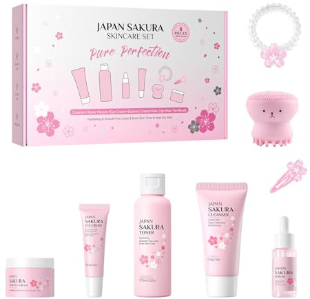 Kit De Cuidado Facial - Tónico Hidratante Facial | Kit De Belleza Hidratante Para Rutina Diaria Mujeres Ocupadas Amantes De La Belleza Madres Viajeras Regalo San Valentín