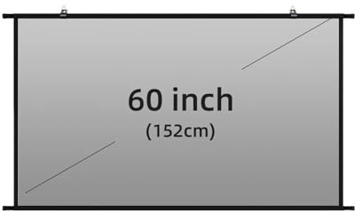 écran de Projection motorisé Mur de l'écran de projecteur - Réflecteur Anti-lumière Gris monté 60 84 100 120 Pouces adaptés au théâtre à Domicile videoprojecteur(60 inch)