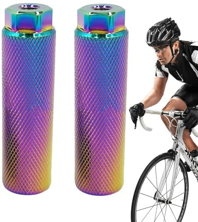 Lunaobrik Pegs für Kinderfahrrad, Ersatzpedal für Hintergabel | Steigbügel aus Aluminiumlegierung in Farben, für Herren, Damen und Kinder, Passagier, Radfahren