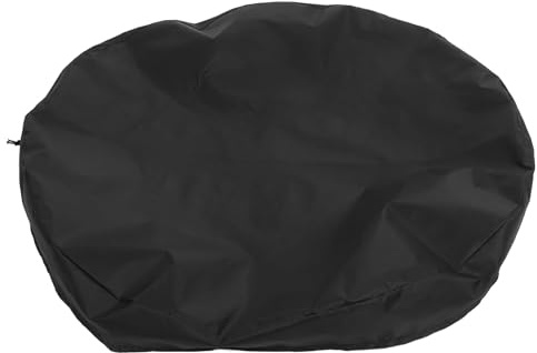 OSALADI Housse de Brasero en Tissu Oxford 210d, Couverture Ronde Diamètre 100 Cm, Protection Robuste pour Foyer Extérieur et Barbecue de Jardin, Housse Étanche Résistante aux Intempéries