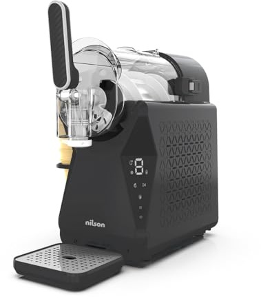 Nilson Life Máquina Granizadora, Heladera y Enfriadora de Bebidas, Ice Cream Maker, 10 Niveles para Granizados Bebidas Frías y Helados en Casa, Capacidad 1,5L, 5 Modos de Funcionamiento, Display LED