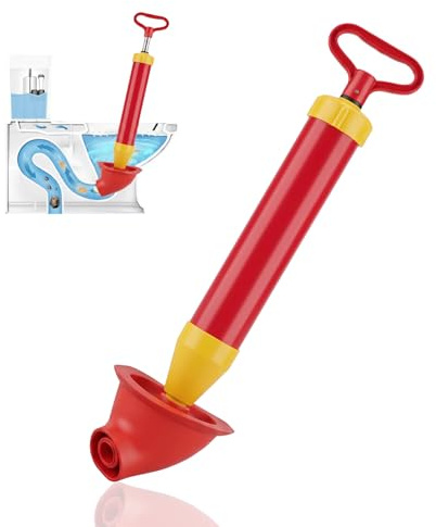 Plunger Toilet Unblocker Heavy Duty, Unblock Toilet Sink Plungers Auger Drain Unblocker for Unblocking Toilet Plunger Heavy Duty Tools for Kitchen Bathtub Shower