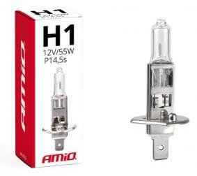 AMiO H1 Glühlampe Fernscheinwerfer 55W P14,5s Fernlicht Halogen Birne 01484
