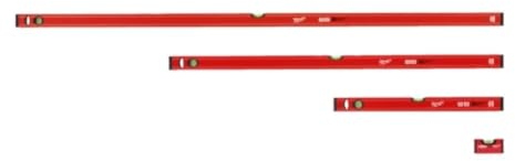 Milwaukee Wasserwaagen Promo-Set Slim 4-Teilig (180 cm/120 cm/60 cm/10 cm)