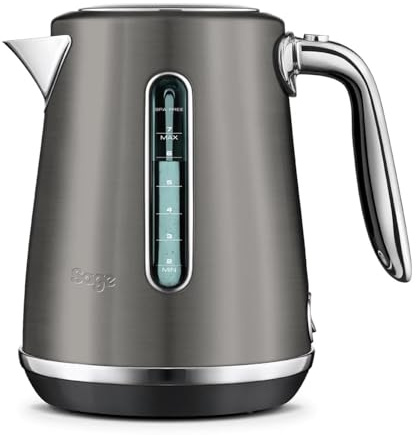 Sage Soft Top Luxe, Quiet Electric Kettle, Black Stainless Steel