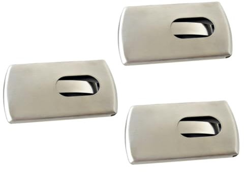 EXCEART 3stücke Tragbarer Pu Business Name Holder Visitenkartenetui Silber Organizer Für Kreditkarten Und Namenskarten Stilvolles Und Praktisches Design Für Unterwegs
