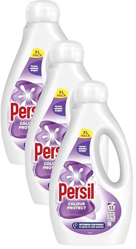 Persil Colour Laundry Washing Liquid Detergent keeps colours bright outstanding stain removal in quick & cold washes 1.431 L (53 washes) (Pack of 3)