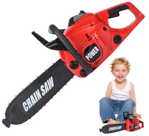 Giocattolo finto per motosega, sega a catena elettrica, Simulazione di falciatura della motosega Attrezzi da giardinaggio, Simulazione di falciatura della serie per bambini all'aperto per gli