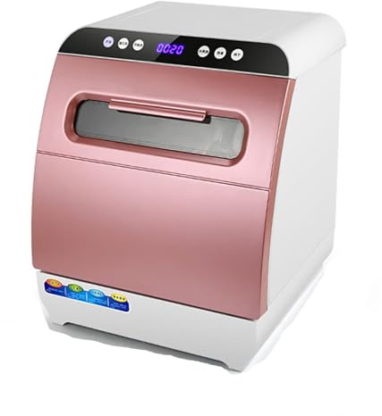 Lavavajillas de pie, lavavajillas automático doméstico, lavavajillas portátil, brazos rociadores dobles de 360° y función de secado rápido al aire, lavavajillas, pantalla LED