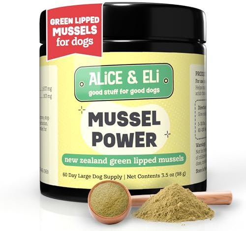 Alice & Eli Mussel Power - Green Lipped Mussels for Dogs - Hip & Joint Support, Omega Fats & Immune Support - Pure and Complete
