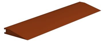 Roppe Rolling Traffic Transition Profile #74, Brick, 3/8 H X 9' L X 3-1/2 W