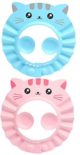 UTHCLO 2stücke Badehut für Material Shampoohaube für Junge Mädchen Sichere Duschhaube Niedliche Badeaccessoires für Jungen und Mädchen Zufällige Farbe