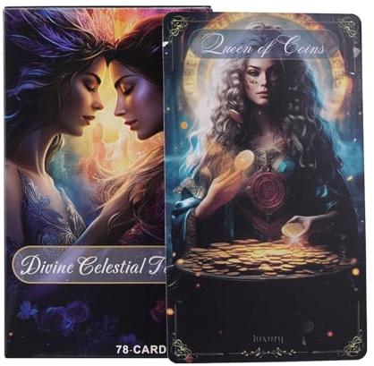 Cartas del Tarot - 78 Piezas de Juego de Tarot Inglés para la Lectura del