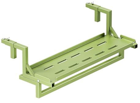 Table de balustrade de balcon réglable en acier au carbone, parfaite pour le jardin et la terrasse, design peu encombrant pour barbecues et rassemblements