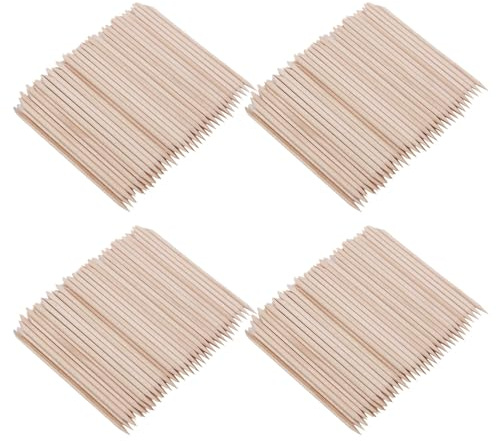 ABOOFAN 300pezzi Bastoncini per Unghi Legno Pz Spingi Cuticole Doppia Estremità Legno di Betulla Robusto Strumenti Monouso per Manicure e Pedicure per Uso Domestico Salone