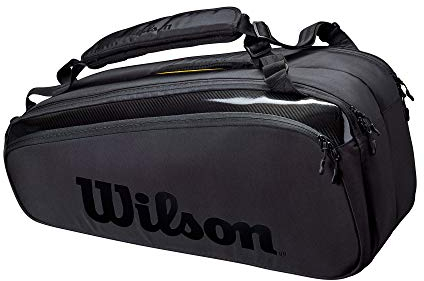 Wilson Unisex Super Tour 9 Pk Pro Staff Black bag, Black, No Size UK