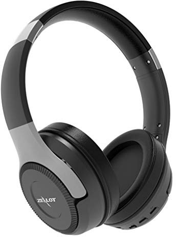HIJIN Auricolare Bluetooth, Cuffie Bluetooth Over Ear, HD Sound Touch Control Bass Treble Cuffie, per Lavori di Viaggio TV PC PC,C