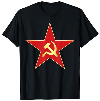 Roter Stern mit Hammer und Sichel T-Shirt