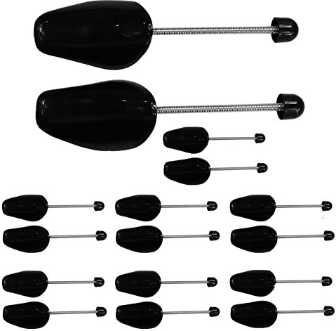 WOCTDTHW Shoe Trees for Sneakers Shaper Plastic Men Shoe Stretcher Shape Boot Holder Prevent Creasing, Black 8 Pairs, Spring Men