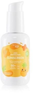 Freshly Kids Crema solare per bambini con filtri fisici, adatta a pelli sensibili e atopiche e fin dal primo giorno di vita Kids Protection Sunscreen, 100ml