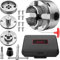 XUNTOP 4’’ 4-Jaw Self-Centering Lathe Chuck Set with 1 x 8TPI Threads, 3/4 x 16TPI Adapter, Round Jaws, Wide Bowl Jaws, Step Jaws, Pin Jaws, Woodworm Screw, Chuck Key, T Shape Wrench for Woodworking