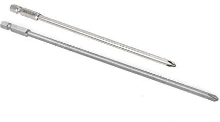 QUARKZMAN Phillips Tournevis Embout 200mm PH2 150mm PH1 1/4 Hexagone Tige pour Exact Visser ou Dévisser