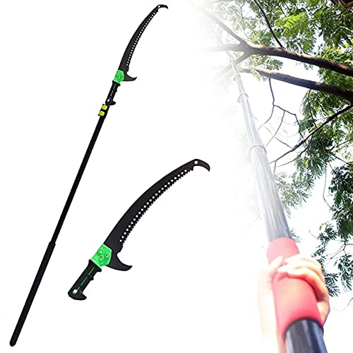 CHUNTIANMEI Teleskop Profi Astsäge,Garten Astsäge,Ausziehbares Gartenwerkzeug,Teleskop stabsäge Mit Langer Reichweite,Ideal Als Hochentaster,Zugsäge Und Teleskopsäge,7.2M/24FT
