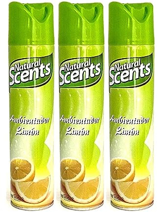 PLUS HOME NATURAL SCENTS AMBIENTADOR SPRAY 300ML LIMON.PACK DE 3 BOTELLAS