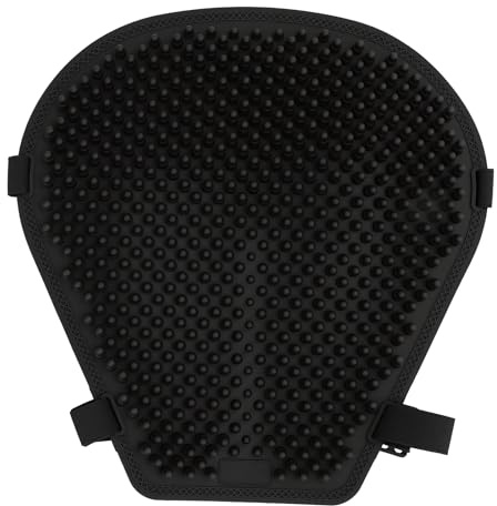 Cerlingwee Coussin de Siège Moto en Gel Respirant, Housse de Siège Antidérapante avec Absorption des Chocs et Rafraîchissement pour Longs Trajets - Universel pour Toutes Les Motos