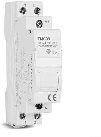 Interruptor inteligente con temporizador WiFi, interruptor de temporizador WiFi inteligente con control remoto, funciona con la aplicación para TuYa Smart Life, con función de monitoreo de teléfono