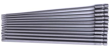 Lot d'embouts de tournevis à tête Torx de 200 mm de long - Magnétique - Inviolable - Sécurité - Embouts Torx de 6,35 mm