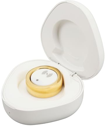 Smart Health Ring, SR300 Fitness-Tracker-Ring, IP68 Wasserdicht, Integrierter Schrittzähler, Schlaf-Tracking-Ring mit Mehreren Sportmodi und Ladeetui (Größe 17)
