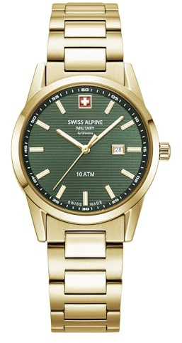 swiss alpine military Damen Uhr Analog Quarz 77767.1 Edelstahl