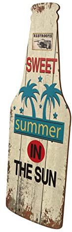 CORHAD Retro Holz Bierflasche Stilvolle Wandkunst Für Kreative Heimgestaltung Einzigartiges Design Leicht Und Kompakt Für Bierliebhaber Und Gesellige Anlässe