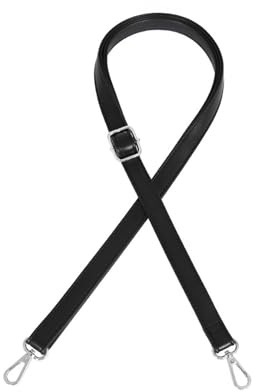 KGDUYC 1 Stück Verstellbarer Schultergurt, Frauen Leder Schulterriemen Taschenriemen, Tasche Schultergurte Gurt Riemen, Längenverstellbarer 70-130cm - Schwarz