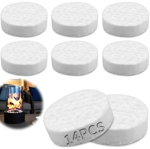 TXXATX 14 Pezzi Spugna Ceramica Camino Bioetanolo 85x85x25mm Accessori Biocamino Lana di Ceramica per Bioetanolo Camino per Camino Bioetanolo Camino a Bioetanolo Ceramica Camino