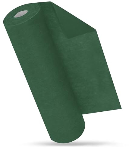 MODERNO Chemin de table moderne en non-tissé - Vert foncé - 30 cm x 25 m