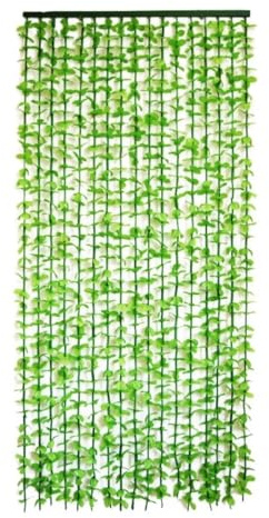 Generisch Grünes Blatt Bambus-Vorhang Oder Türöffnung 70cm 80cm 90cm 100cm 110cm 120cm Perlen Vorhänge, Aumteiler, Hochzeit, Kinderzimmer, Dekoration, Grüne Blätter Mit Grünen Perlen(120x200cm)