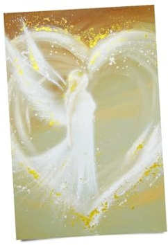 Henriettes-ART Wandposter Engel „Weg ins Herz“ – Trost & Heilung für Frauen mit Herz. Spirtuelle Dekoration(30x45cm)