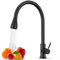 Robinet de Cuisine Extensible, Mitigeur avec Douchette 60 cm, 2 Modes de Pulvérisation, Rotation 360°, Acier Inoxydable