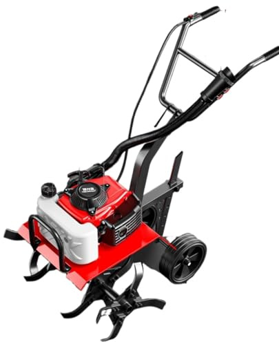 Micro machine de labour à essence pour labourer et desserrer le sol – Petite machine de tranchée agricole domestique avec roue de scarificateur