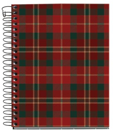 Miquelrius - Notizbuch A6 blanko, Notizbuch mit 100 leeren Blättern mit 4 farbigen Bändern zum Organisieren, kein Durchscheinen von 70 g/m², ohne Bohren, Spiralbindung, Lennox
