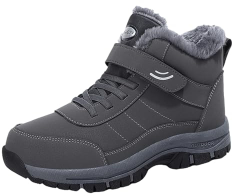 Snöstövlar män kvinnor vinterskor vattentäta unisex vinterstövlar utomhus sneakers varma fodrade promenadskor hög topp sportskor platå trekkingskor smärtlindrande herrskor