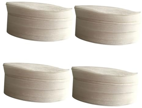 Coussinets Faciaux Ronds 200 Pièces en Non-tissé Blancs | 200 Pcs, Légers et Absorbants, Usage Soins de Peau et Salons, pour Femmes