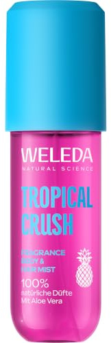 WELEDA - Brume parfumée corps & cheveux Tropical Crush 95ml | Brume Corps & Cheveux au parfum irresistible et ensoleillé - Rafraîchit la peau et les cheveux
