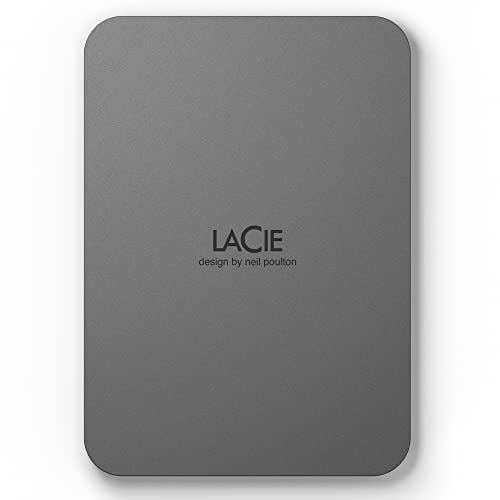 LaCie Mobile Drive, 2TB, HDD portátil externa, para PC Mac iPad & iPhone, Adobe All Apps Plan, Data Rescue Service (STLR2000400)