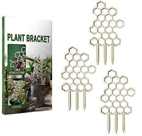 Rankhilfe für Kletterpflanzen, 3 Stück, Garten-Rankgitter für Topfpflanzen, Metall, Zimmerpflanzen-Rankgitter, kleines Garten-Rankgitter für Blumen und Gemüse, Gitterrosen, Efeu